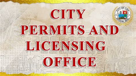 Lipa City Permits and Licensing Office .